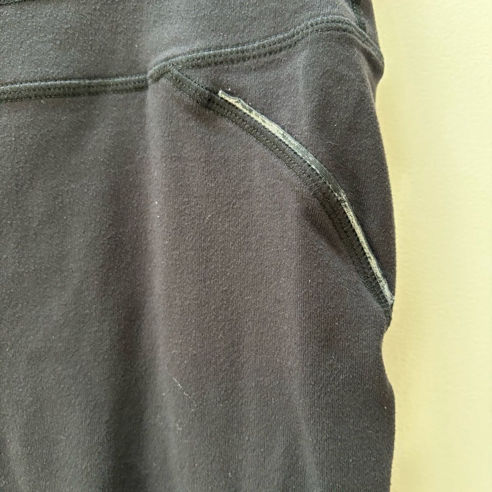 Athleta black 1/2 length crop legging, 2‎ pair womens size L - Picture 9 of 16